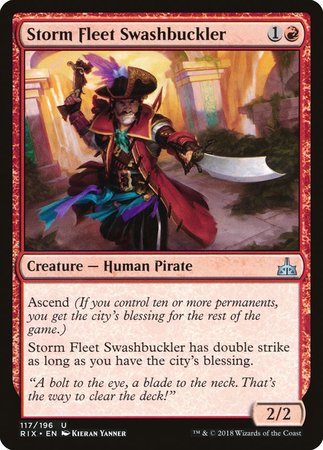 Storm Fleet Swashbuckler [Rivals of Ixalan] | Exor Games New Glasgow