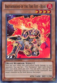 Brotherhood of the Fire Fist - Bear [CT10-EN008] Super Rare | Exor Games New Glasgow