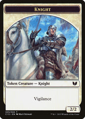 Knight (005) // Spirit (023) Double-Sided Token [Commander 2015 Tokens] | Exor Games New Glasgow