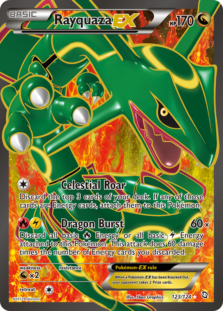 Rayquaza EX (123/124) [Black & White: Dragons Exalted] | Exor Games New Glasgow