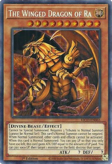 The Winged Dragon of Ra [KICO-EN065] Secret Pharaoh’s Rare | Exor Games New Glasgow