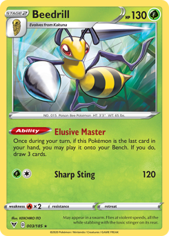 Beedrill (003/185) [Sword & Shield: Vivid Voltage] | Exor Games New Glasgow