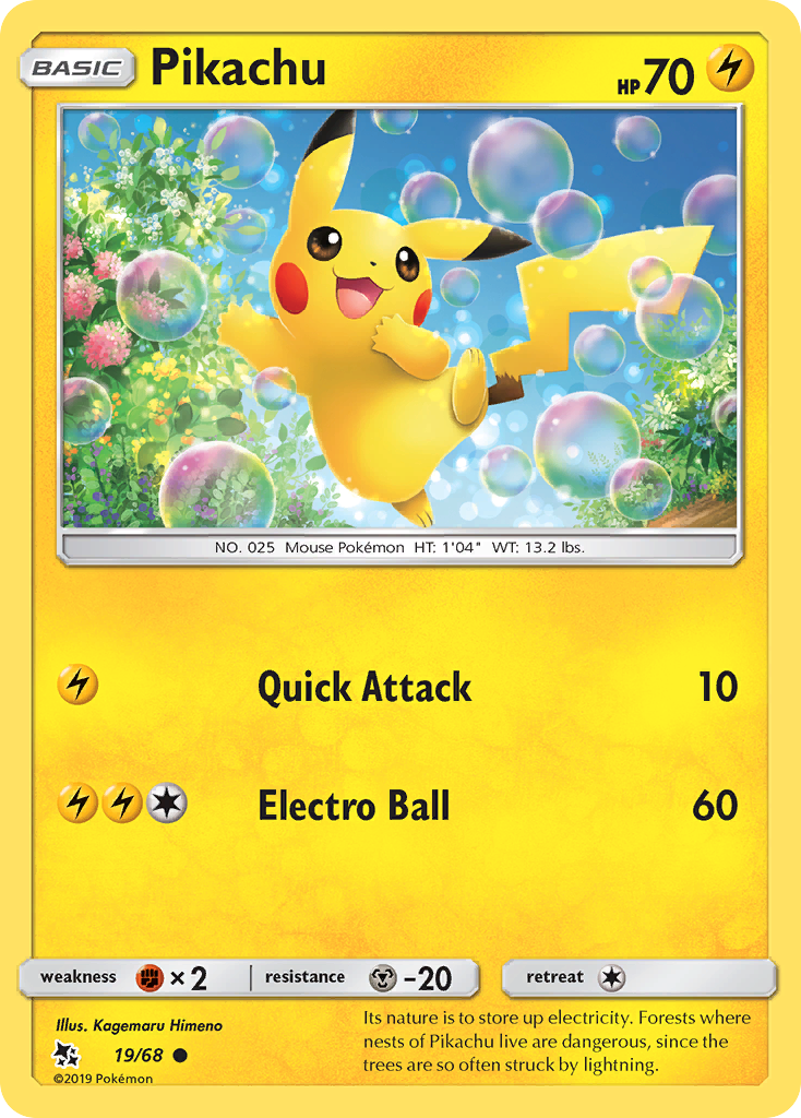 Pikachu (19/68) [Sun & Moon: Hidden Fates] | Exor Games New Glasgow