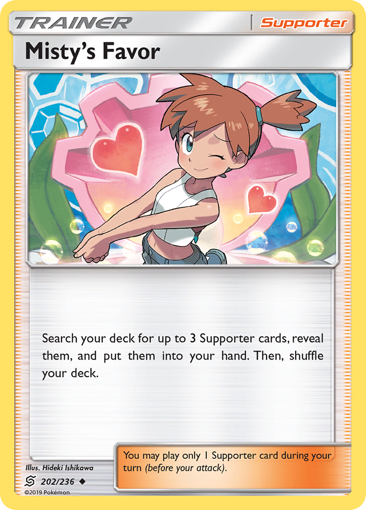 Misty's Favor (202/236) [Sun & Moon: Unified Minds] | Exor Games New Glasgow