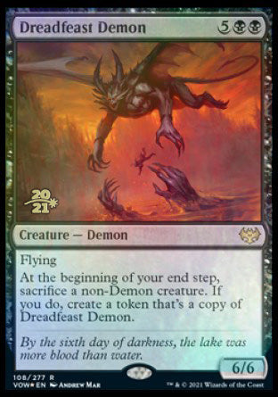 Dreadfeast Demon [Innistrad: Crimson Vow Prerelease Promos] | Exor Games New Glasgow