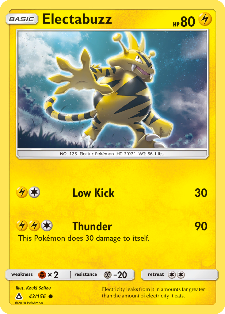 Electabuzz (43/156) [Sun & Moon: Ultra Prism] | Exor Games New Glasgow