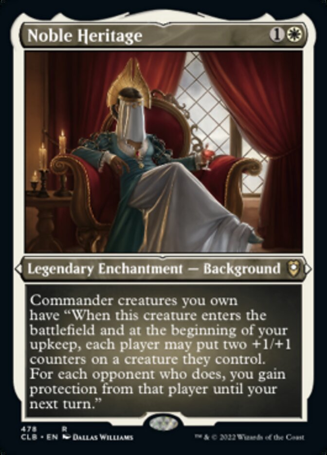 Noble Heritage (Foil Etched) [Commander Legends: Battle for Baldur's Gate] | Exor Games New Glasgow