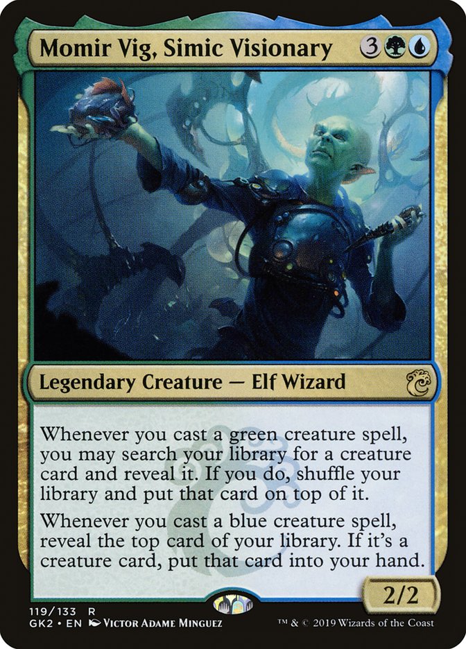 Momir Vig, Simic Visionary [Ravnica Allegiance Guild Kit] | Exor Games New Glasgow