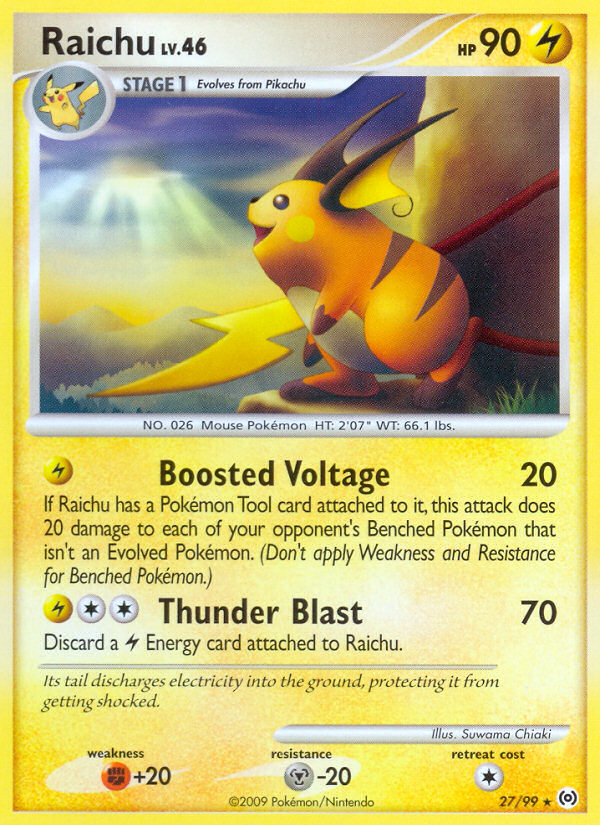 Raichu (27/99) [Platinum: Arceus] | Exor Games New Glasgow