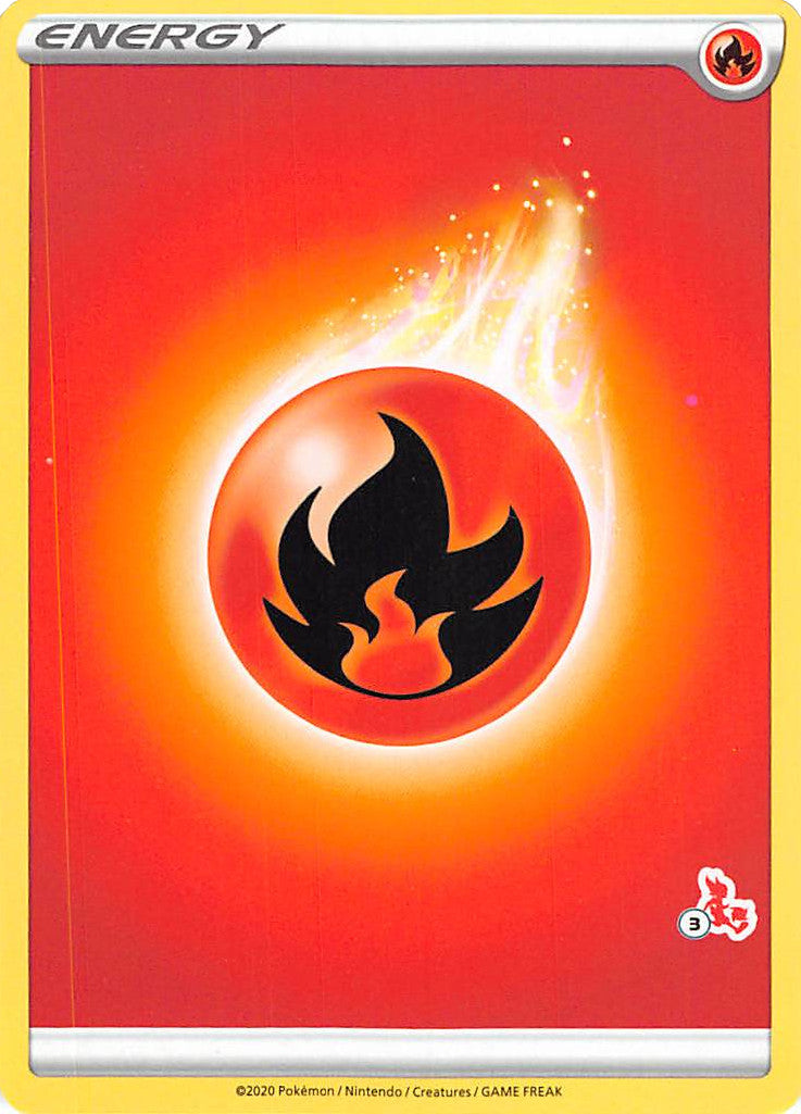 Fire Energy (Cinderace Stamp #3) [Battle Academy 2022] | Exor Games New Glasgow