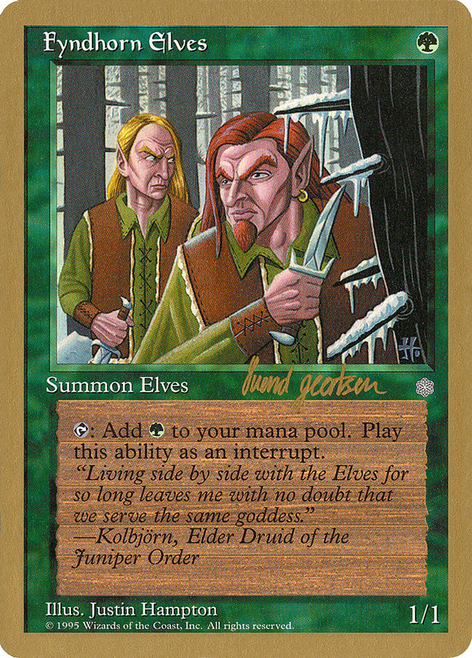 Fyndhorn Elves (Svend Geertsen) [World Championship Decks 1997] | Exor Games New Glasgow