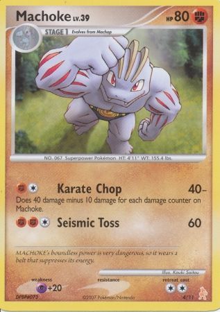 Machoke (4/11) [Diamond & Pearl: Trainer Kit - Lucario] | Exor Games New Glasgow