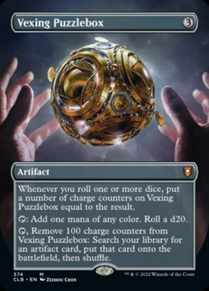 Vexing Puzzlebox (Borderless Alternate Art) [Commander Legends: Battle for Baldur's Gate] | Exor Games New Glasgow