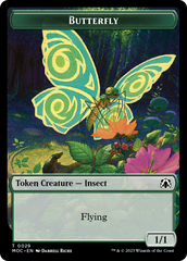 Butterfly // City's Blessing Double-Sided Token [March of the Machine Commander Tokens] | Exor Games New Glasgow