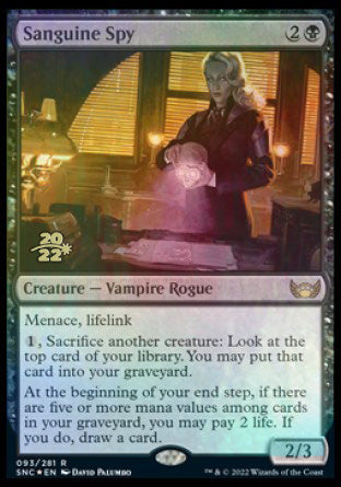 Sanguine Spy [Streets of New Capenna Prerelease Promos] | Exor Games New Glasgow