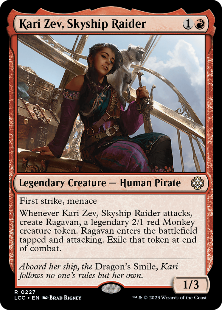 Kari Zev, Skyship Raider [The Lost Caverns of Ixalan Commander] | Exor Games New Glasgow