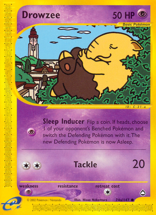 Drowzee (74a/147) [Aquapolis] | Exor Games New Glasgow