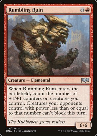 Rumbling Ruin [Ravnica Allegiance] | Exor Games New Glasgow