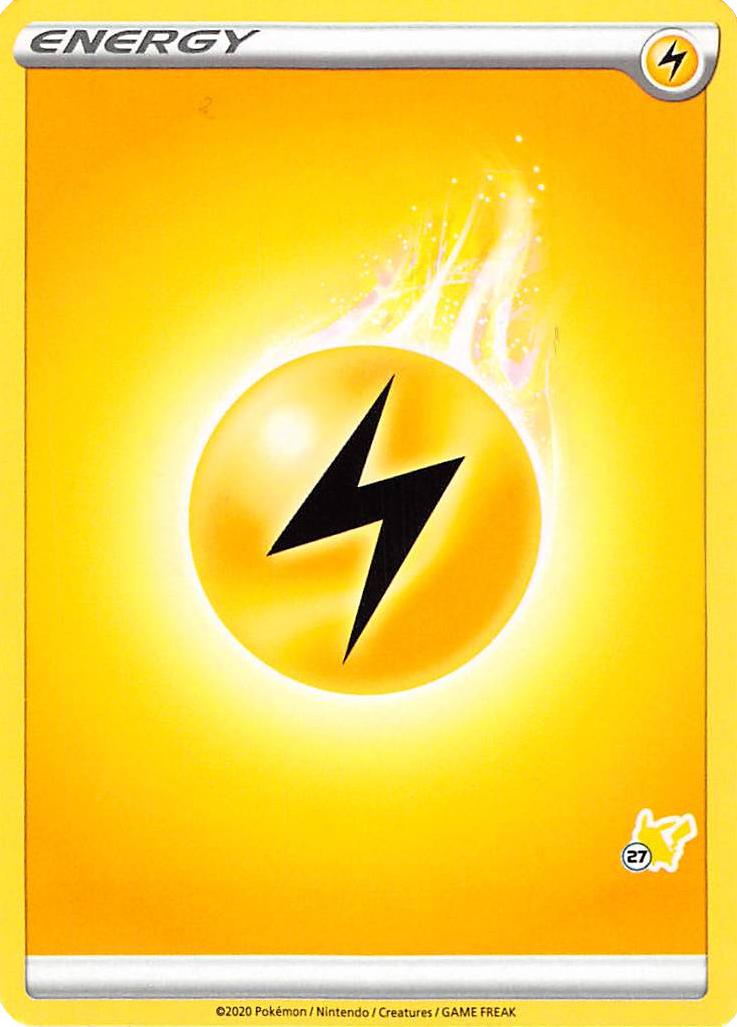 Lightning Energy (Pikachu Stamp #27) [Battle Academy 2022] | Exor Games New Glasgow