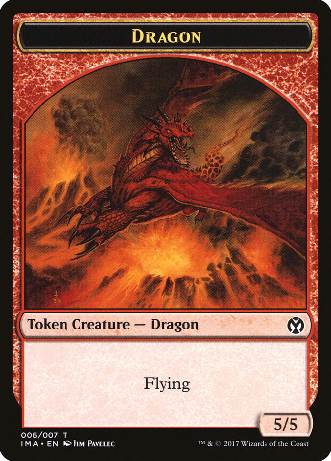 Dragon (006/007) [Iconic Masters Tokens] | Exor Games New Glasgow