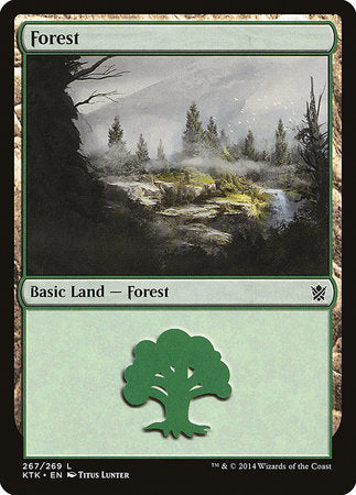 Forest (267) [Khans of Tarkir] | Exor Games New Glasgow