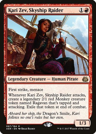 Kari Zev, Skyship Raider [Aether Revolt] | Exor Games New Glasgow