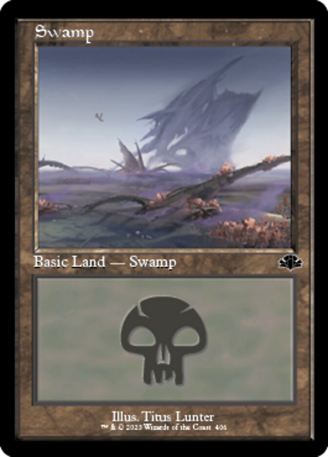 Swamp (406) (Retro) [Dominaria Remastered] | Exor Games New Glasgow