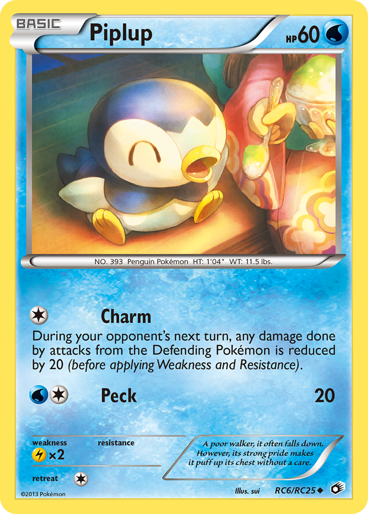 Piplup (RC6/RC25) [Black & White: Legendary Treasures] | Exor Games New Glasgow