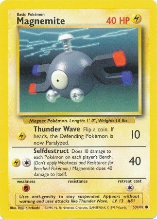 Magnemite (53/102) [Base Set Unlimited] | Exor Games New Glasgow