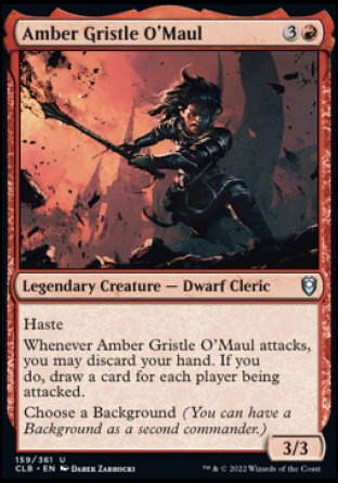 Amber Gristle O'Maul [Commander Legends: Battle for Baldur's Gate] | Exor Games New Glasgow