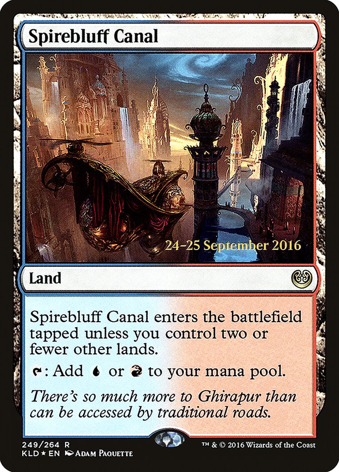 Spirebluff Canal  [Kaladesh Prerelease Promos] | Exor Games New Glasgow