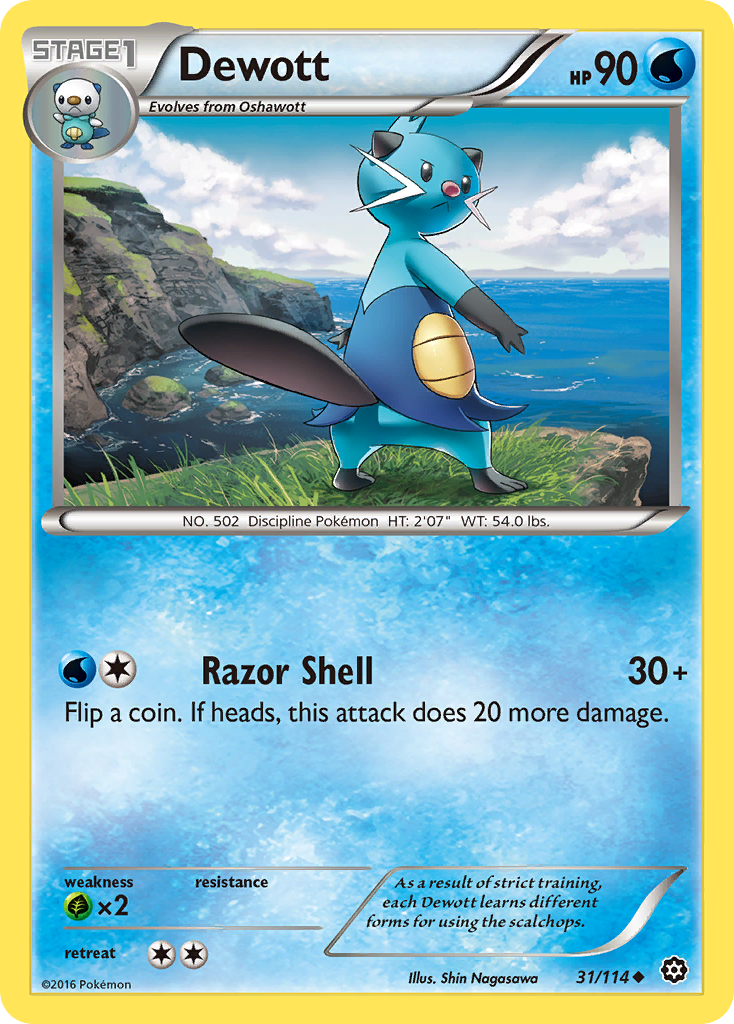 Dewott (31/114) [XY: Steam Siege] | Exor Games New Glasgow