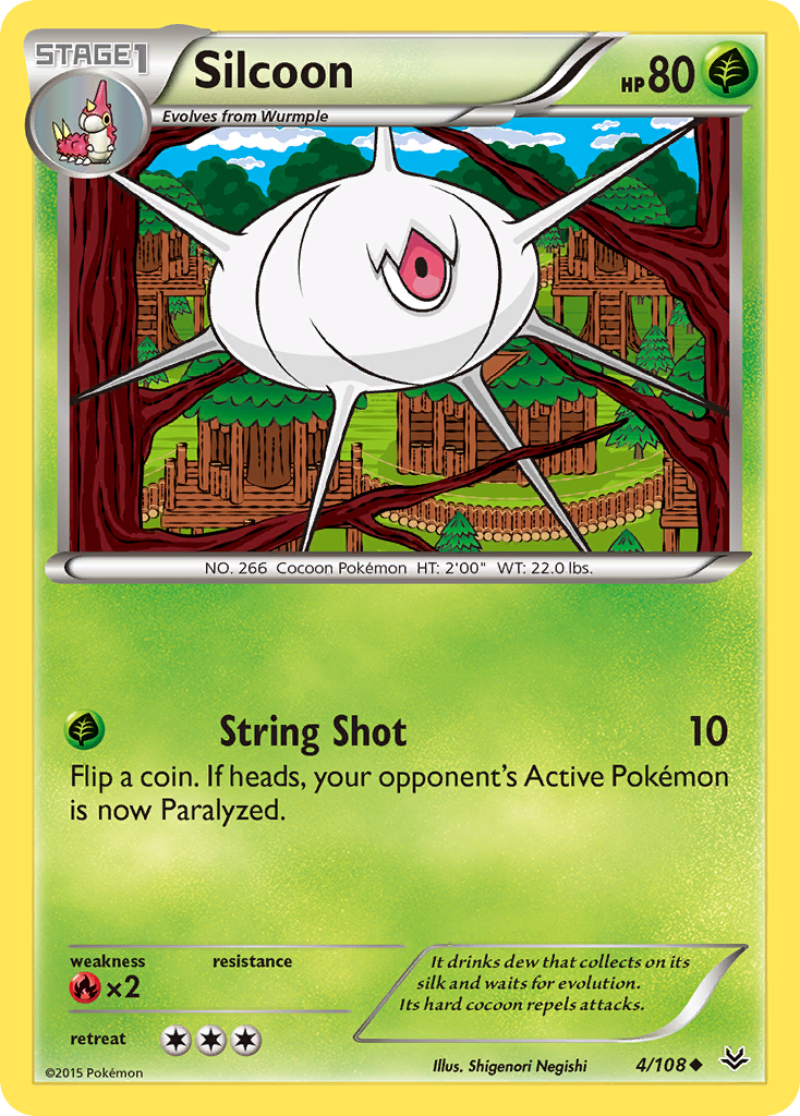 Silcoon (4/108) [XY: Roaring Skies] | Exor Games New Glasgow