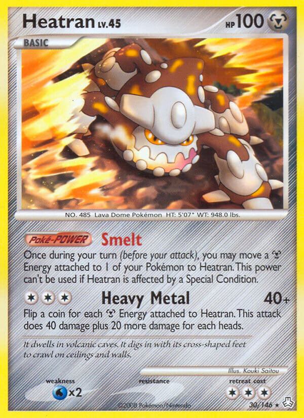 Heatran (30/146) (Theme Deck Exclusive) [Diamond & Pearl: Legends Awakened] | Exor Games New Glasgow