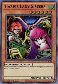 Harpie Lady Sisters (Green) [LDS2-EN065] Ultra Rare | Exor Games New Glasgow