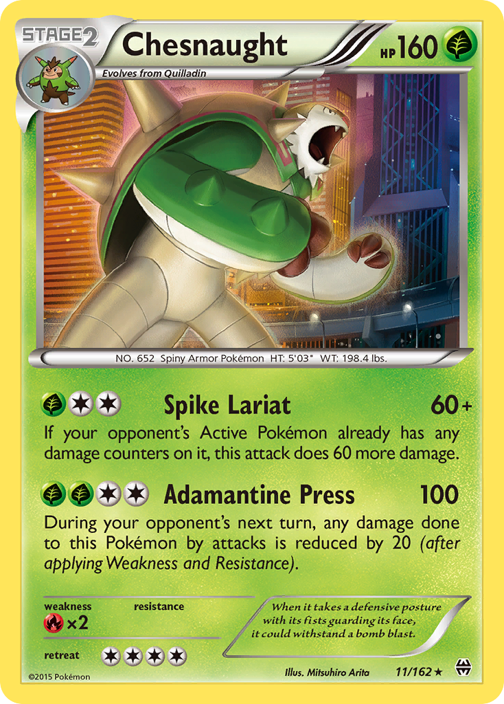 Chesnaught (11/162) [XY: BREAKthrough] | Exor Games New Glasgow