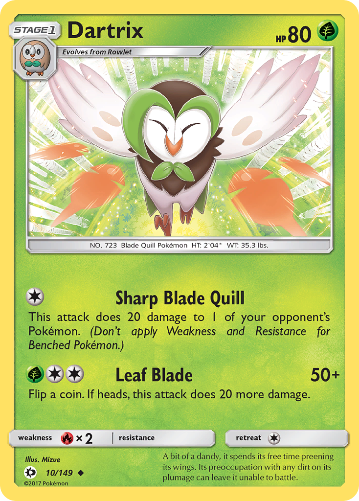 Dartrix (10/149) [Sun & Moon: Base Set] | Exor Games New Glasgow