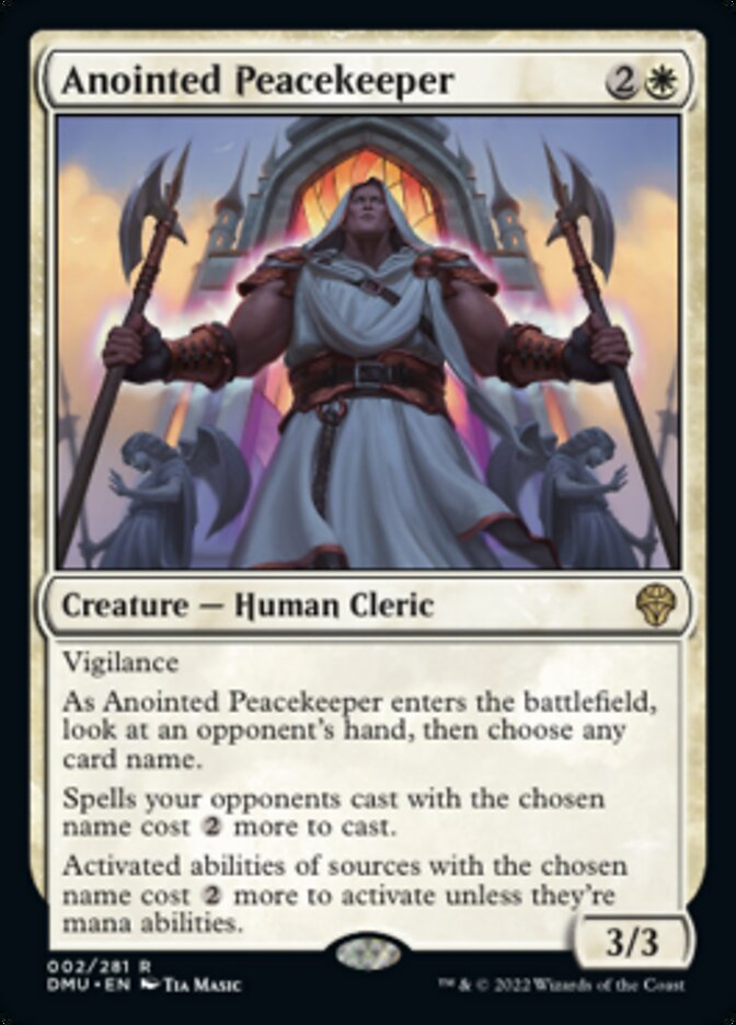 Anointed Peacekeeper [Dominaria United] | Exor Games New Glasgow