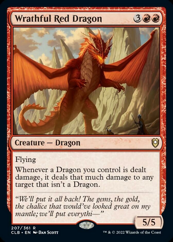 Wrathful Red Dragon [Commander Legends: Battle for Baldur's Gate] | Exor Games New Glasgow