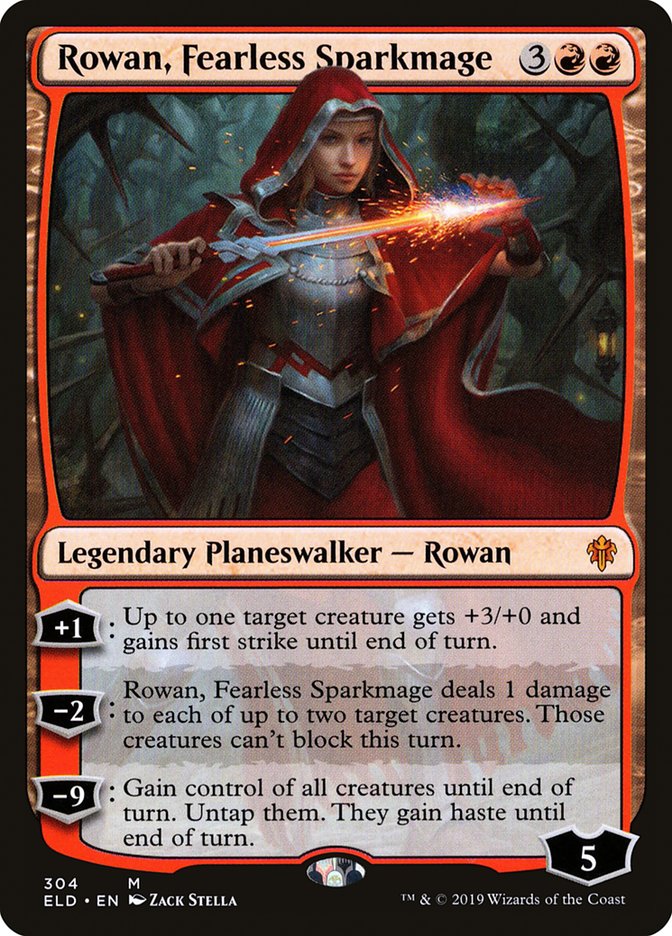 Rowan, Fearless Sparkmage [Throne of Eldraine] | Exor Games New Glasgow