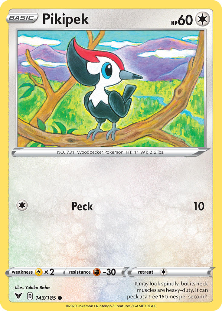 Pikipek (143/185) [Sword & Shield: Vivid Voltage] | Exor Games New Glasgow