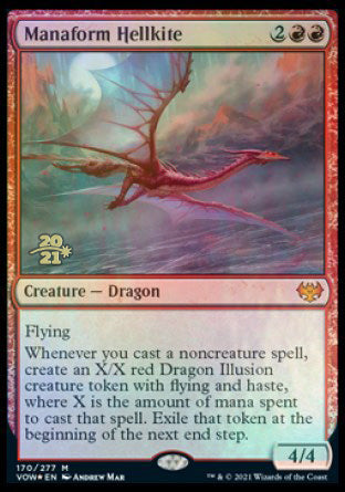 Manaform Hellkite [Innistrad: Crimson Vow Prerelease Promos] | Exor Games New Glasgow