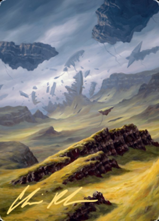 Plains 3 Art Card (Gold-Stamped Signature) [Zendikar Rising Art Series] | Exor Games New Glasgow