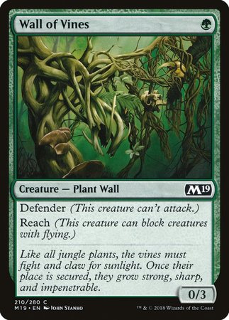 Wall of Vines [Core Set 2019] | Exor Games New Glasgow