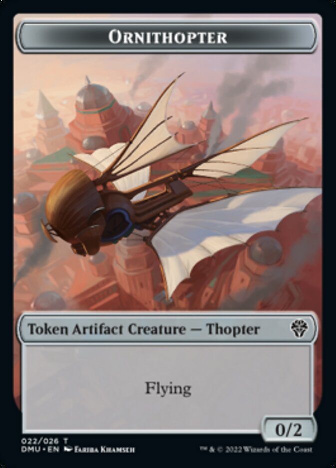 Phyrexian // Ornithopter Double-sided Token [Dominaria United Tokens] | Exor Games New Glasgow