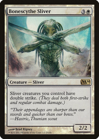 Bonescythe Sliver [Duels of the Planeswalkers 2013 Promos ] | Exor Games New Glasgow