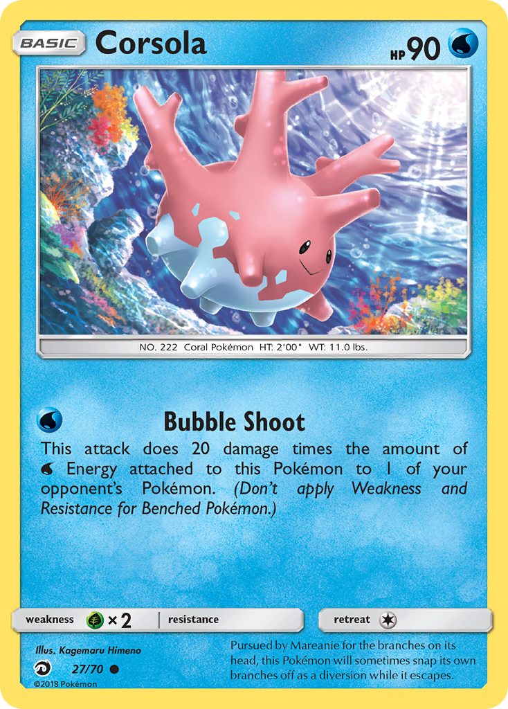 Corsola (27/70) [Sun & Moon: Dragon Majesty] | Exor Games New Glasgow