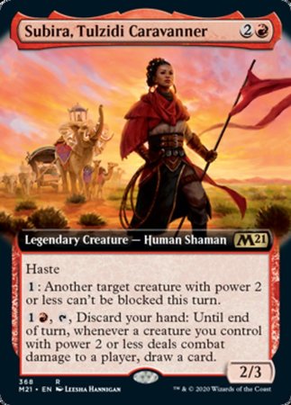Subira, Tulzidi Caravanner (Extended Art) [Core Set 2021] | Exor Games New Glasgow