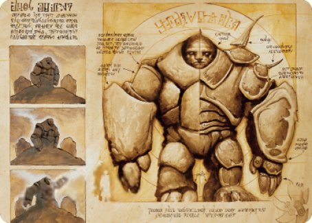 Precursor Golem Art Card [The Brothers' War Art Series] | Exor Games New Glasgow