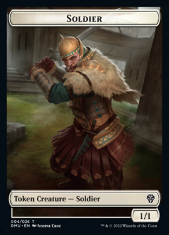 Soldier // Angel Double-sided Token [Dominaria United Tokens] | Exor Games New Glasgow